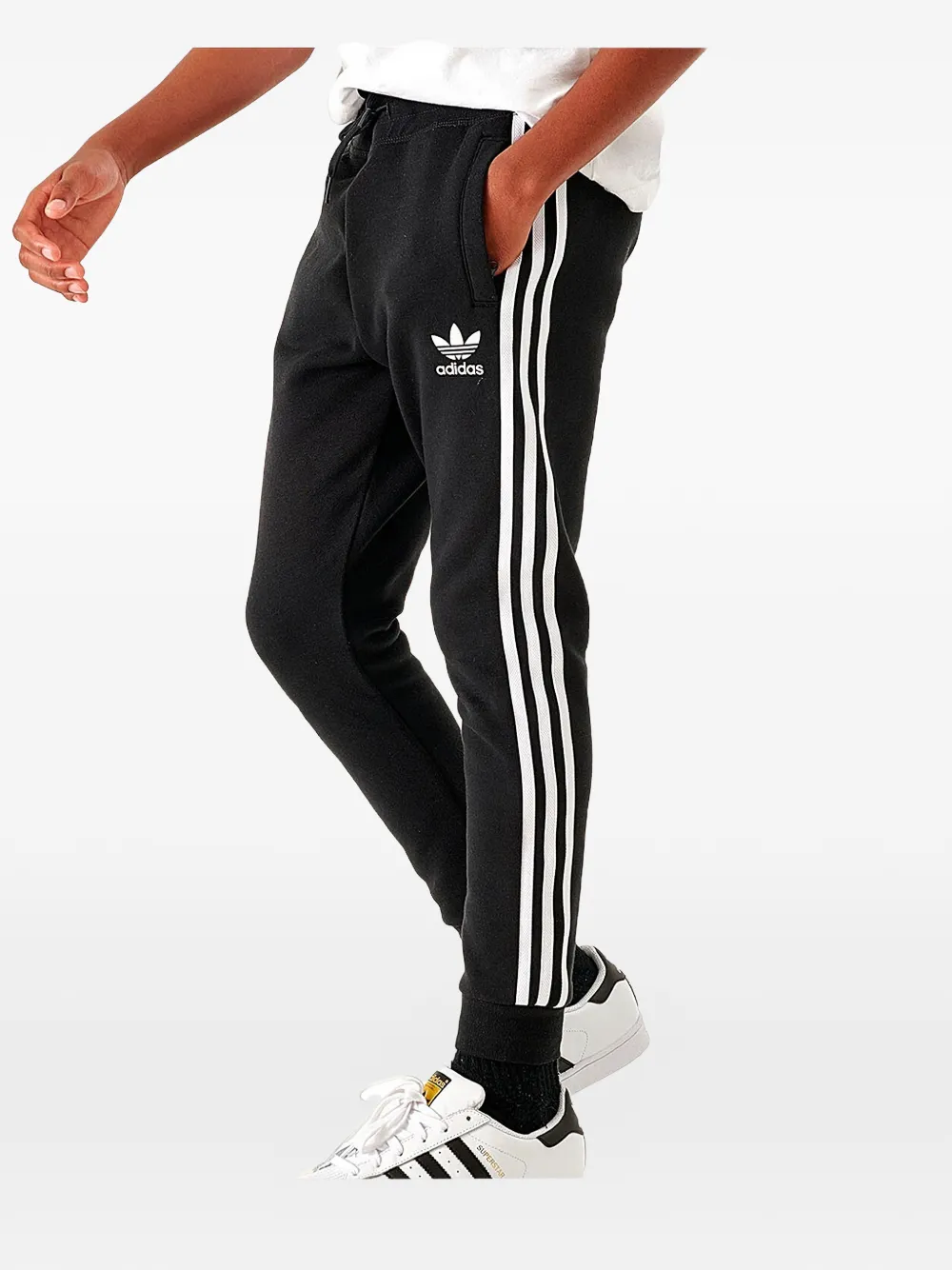 adidas Kids Originals logo tracksuit bottoms - Nero
