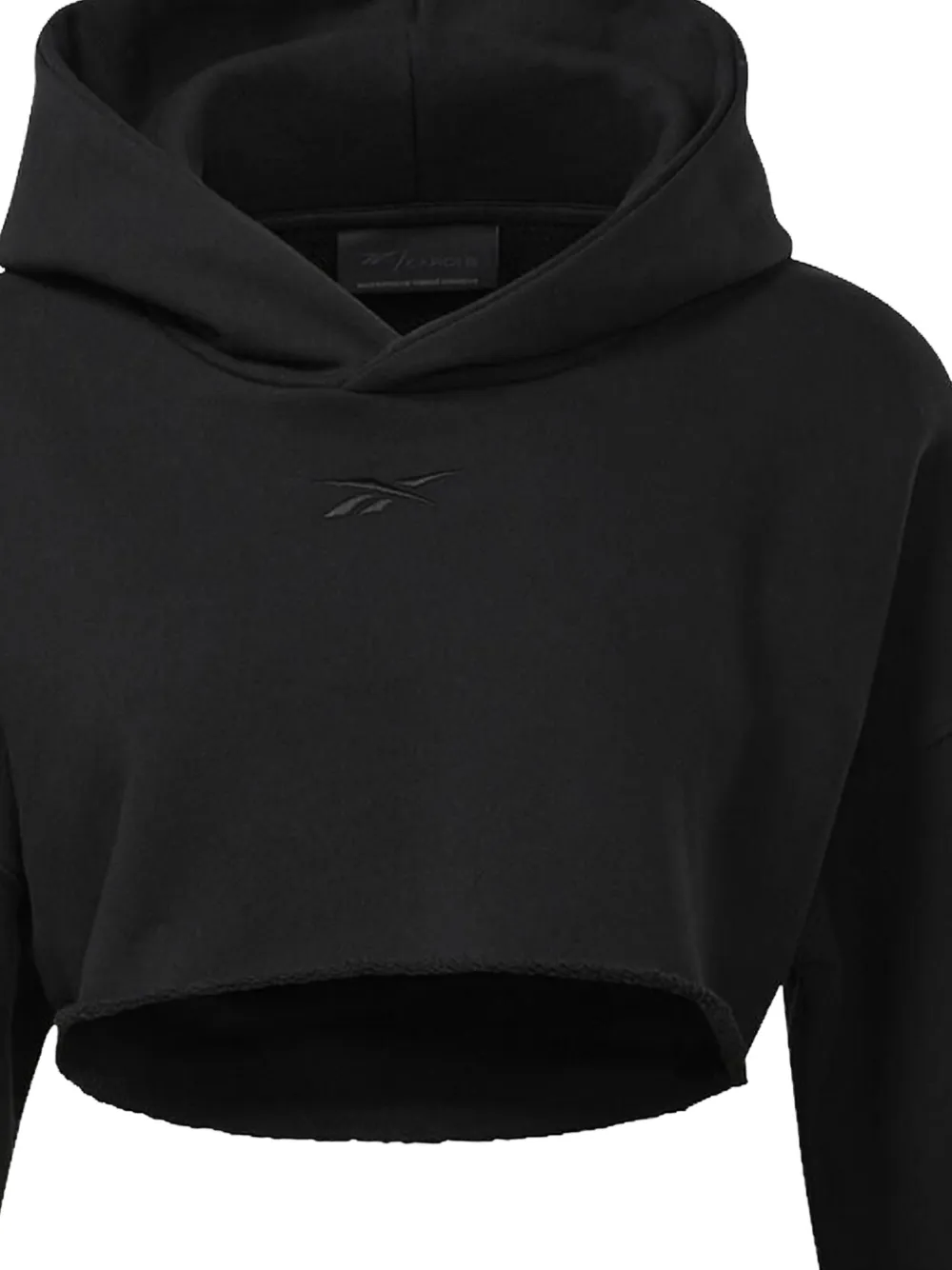 Reebok Cropped hoodie Zwart