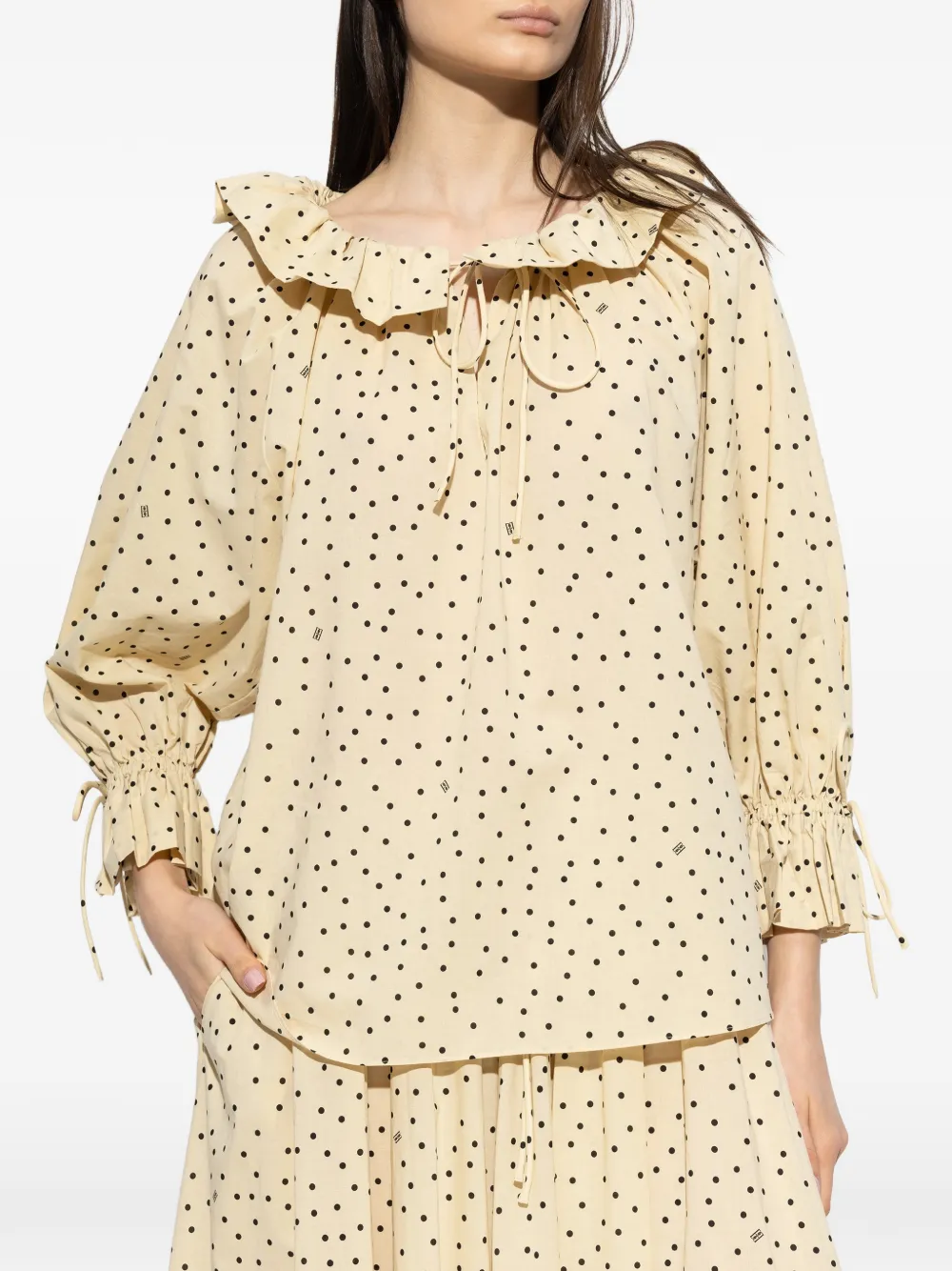  By Malene Birger Dicte Voile Blouse - Neutrals 