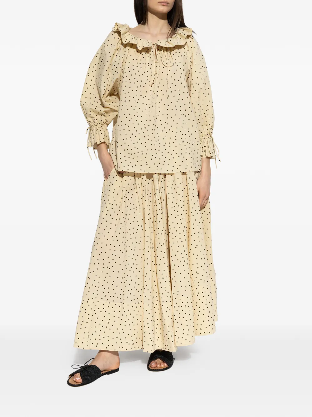  By Malene Birger Dicte Voile Blouse - Neutrals 