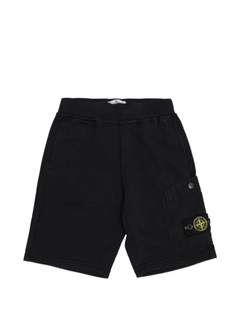 Stone Island Junior patch-pocket shorts