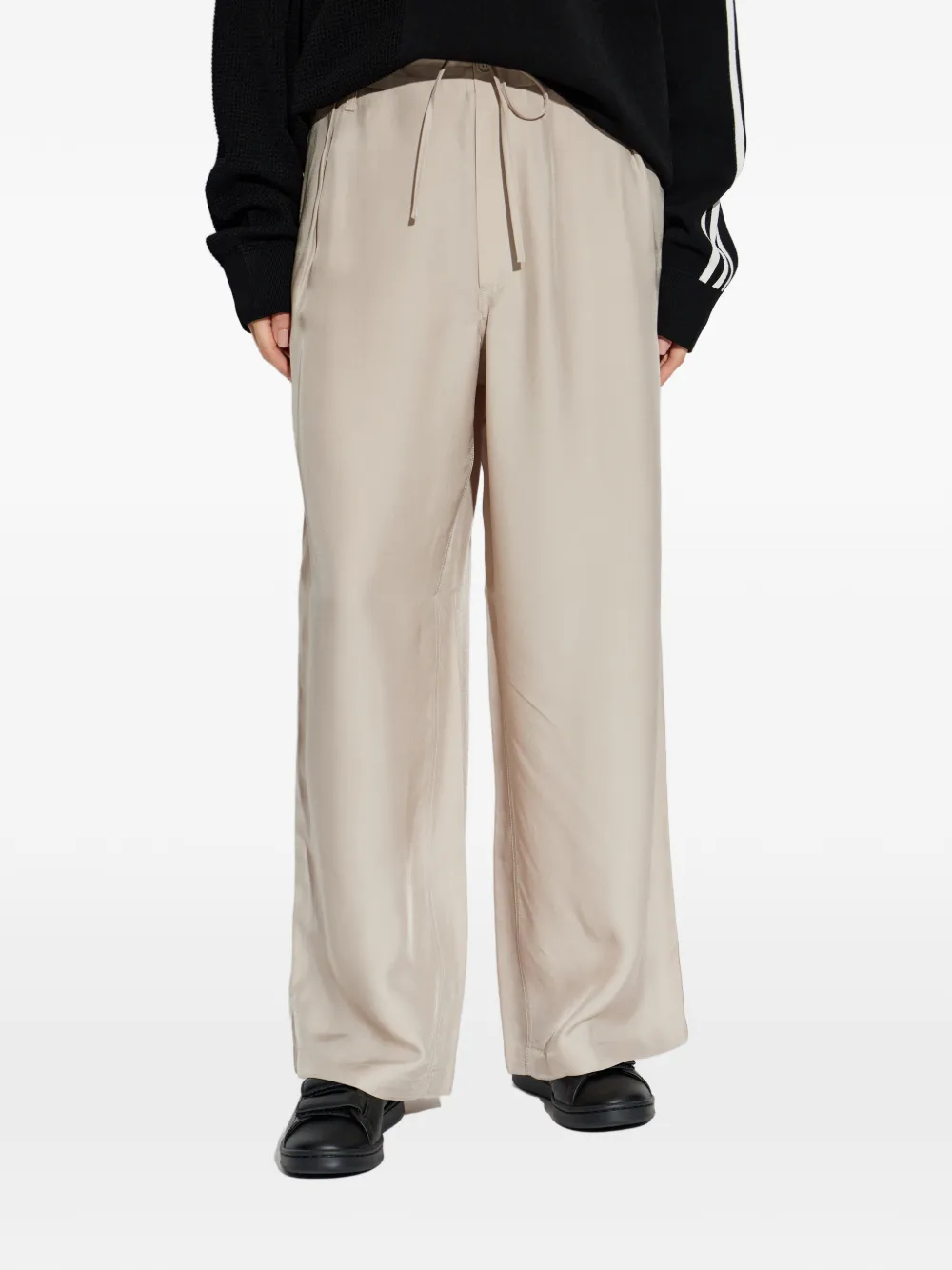  Y-3 Drawstring Trousers - Neutrals 