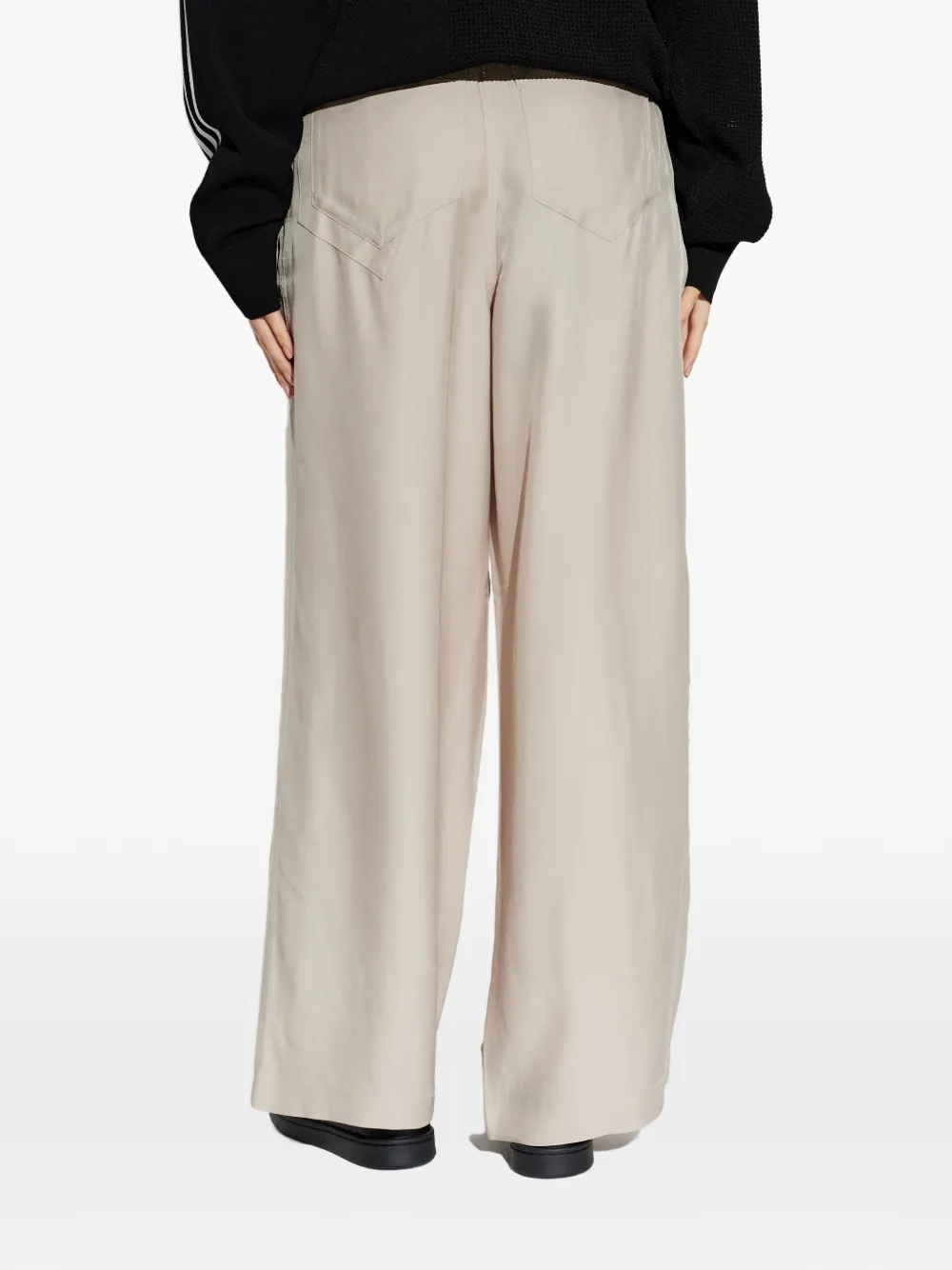 Y-3 Broek met trekkoord Beige