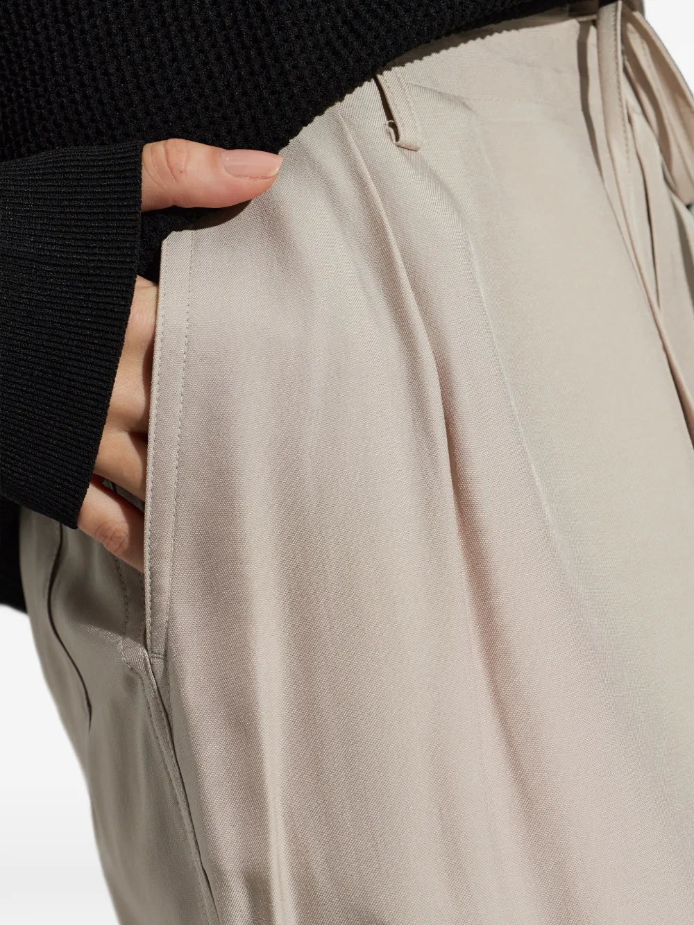 Y-3 Broek met trekkoord Beige