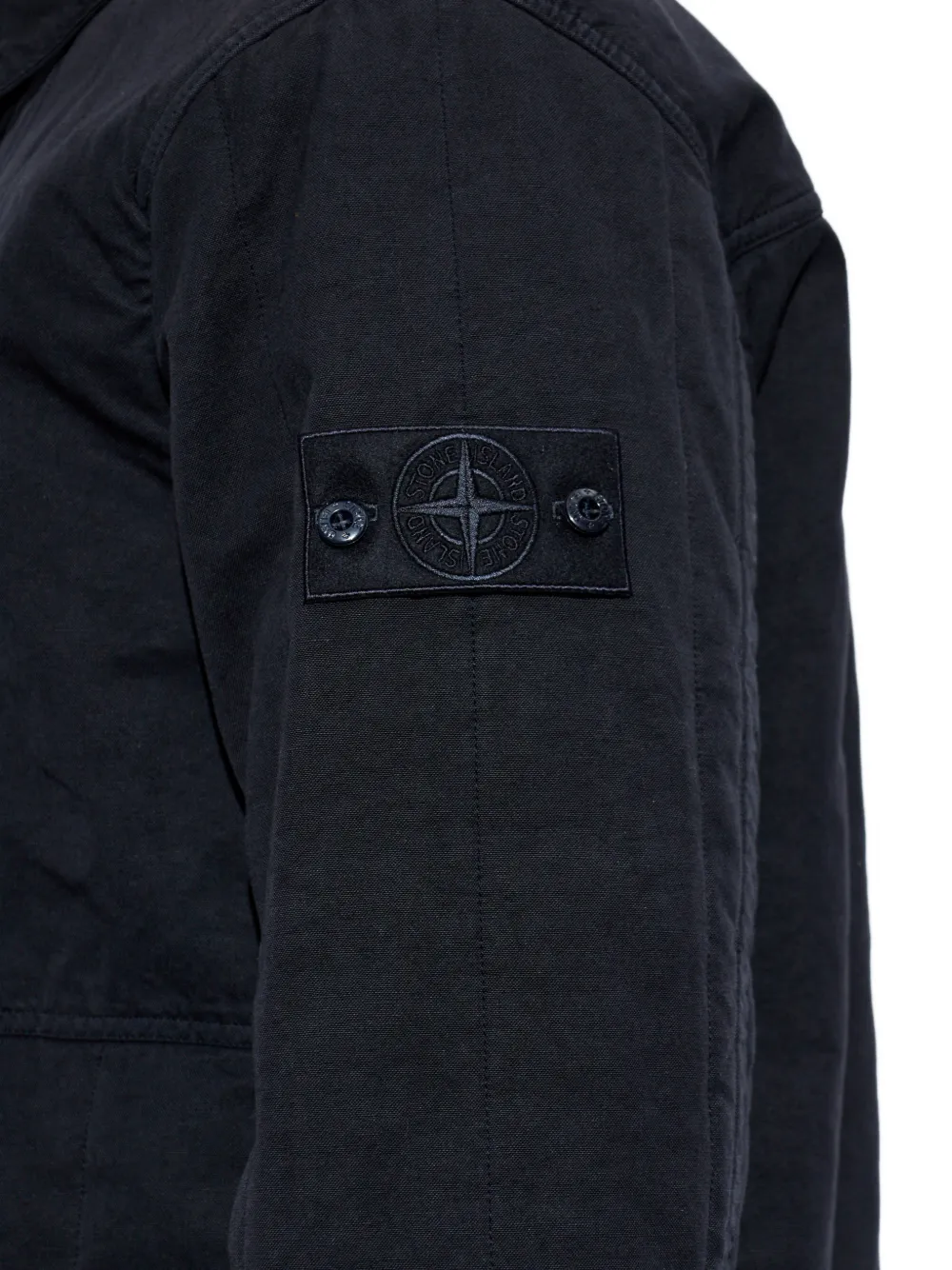 Stone Island Ghost jack met knooppatch Blauw