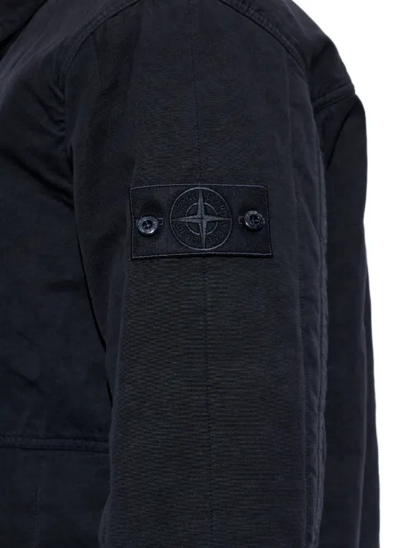 Stone Island Ghost button-patch Jacket | Blue | FARFETCH