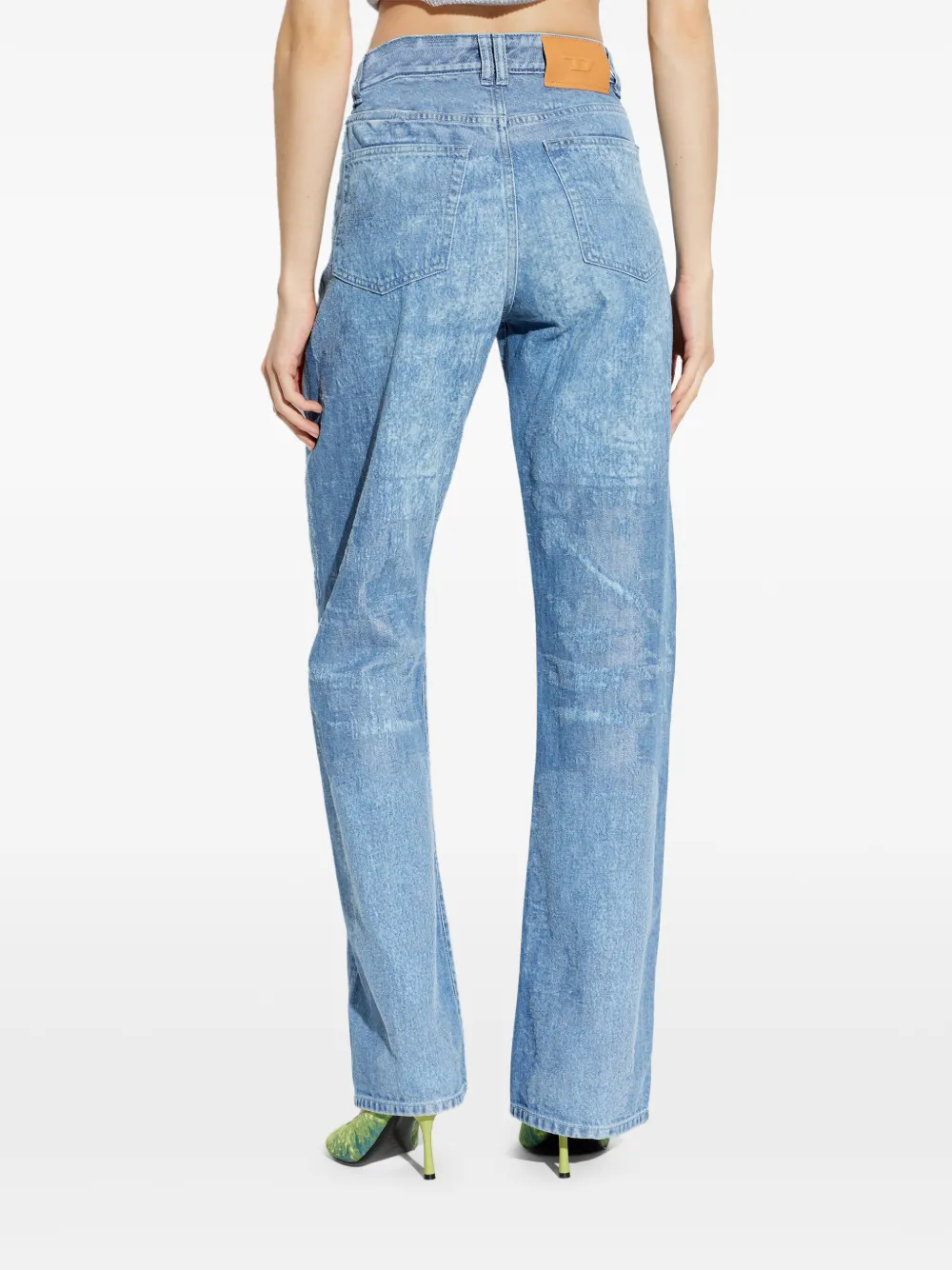 Diesel 1971 D-Sent straight jeans Blauw
