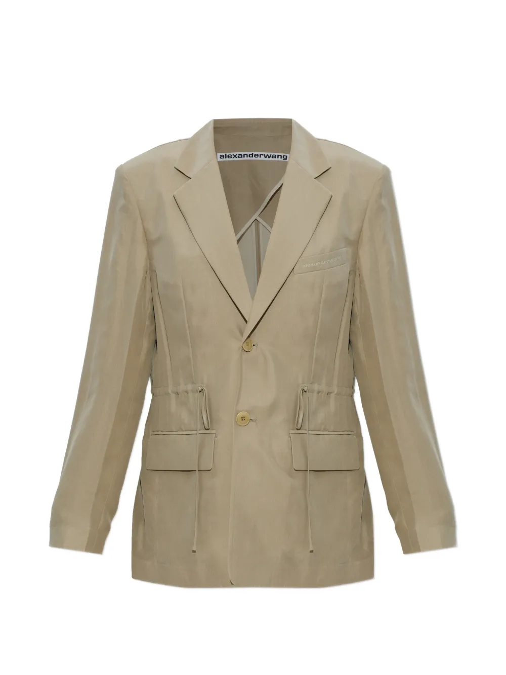Alexander Wang drawstring pocket blazer - Toni neutri