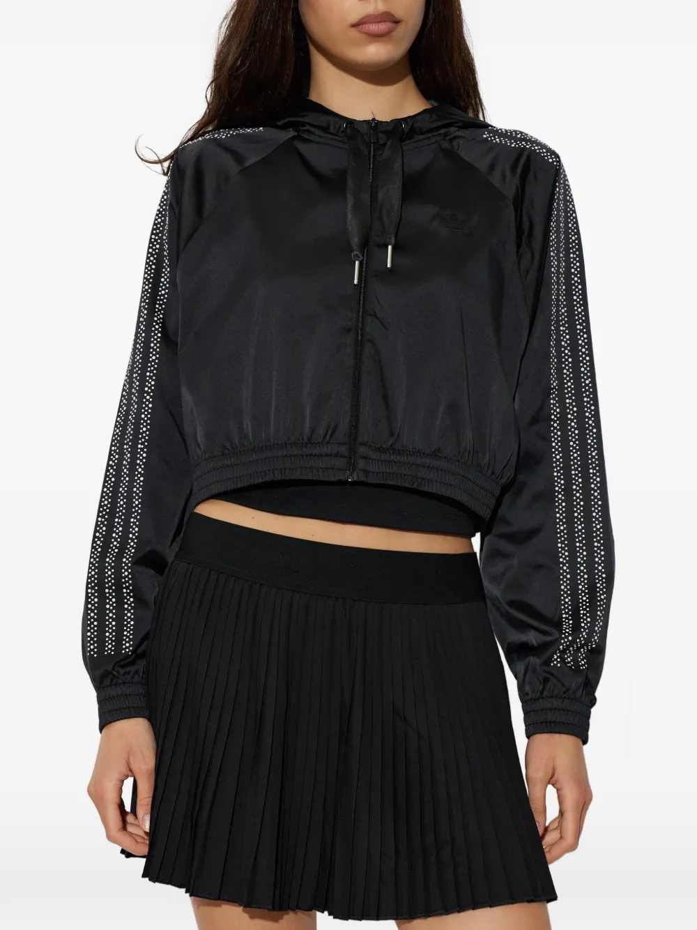 adidas Hoodie met rits Zwart