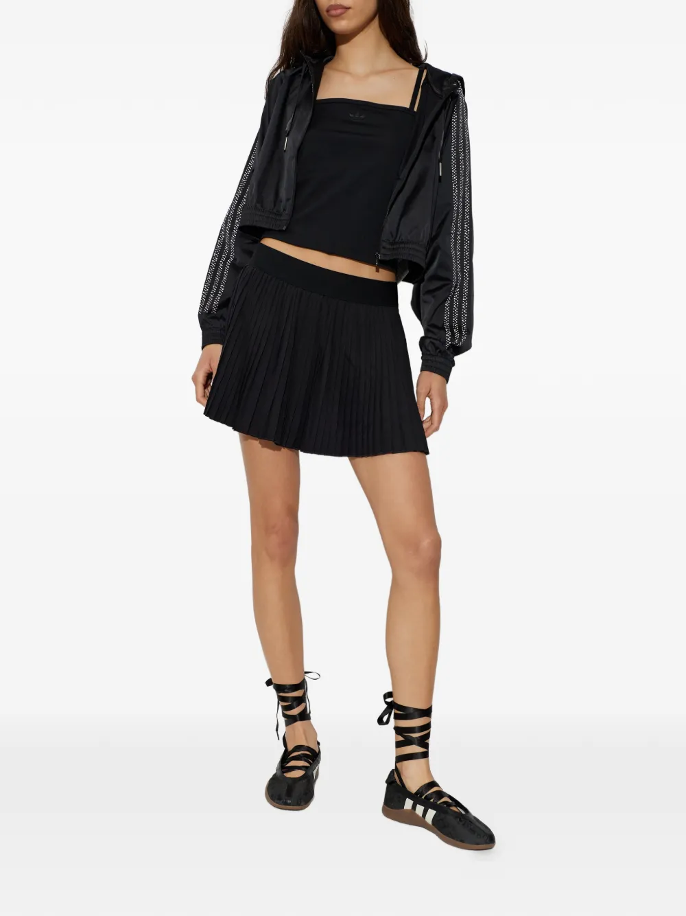 adidas Hoodie met rits Zwart