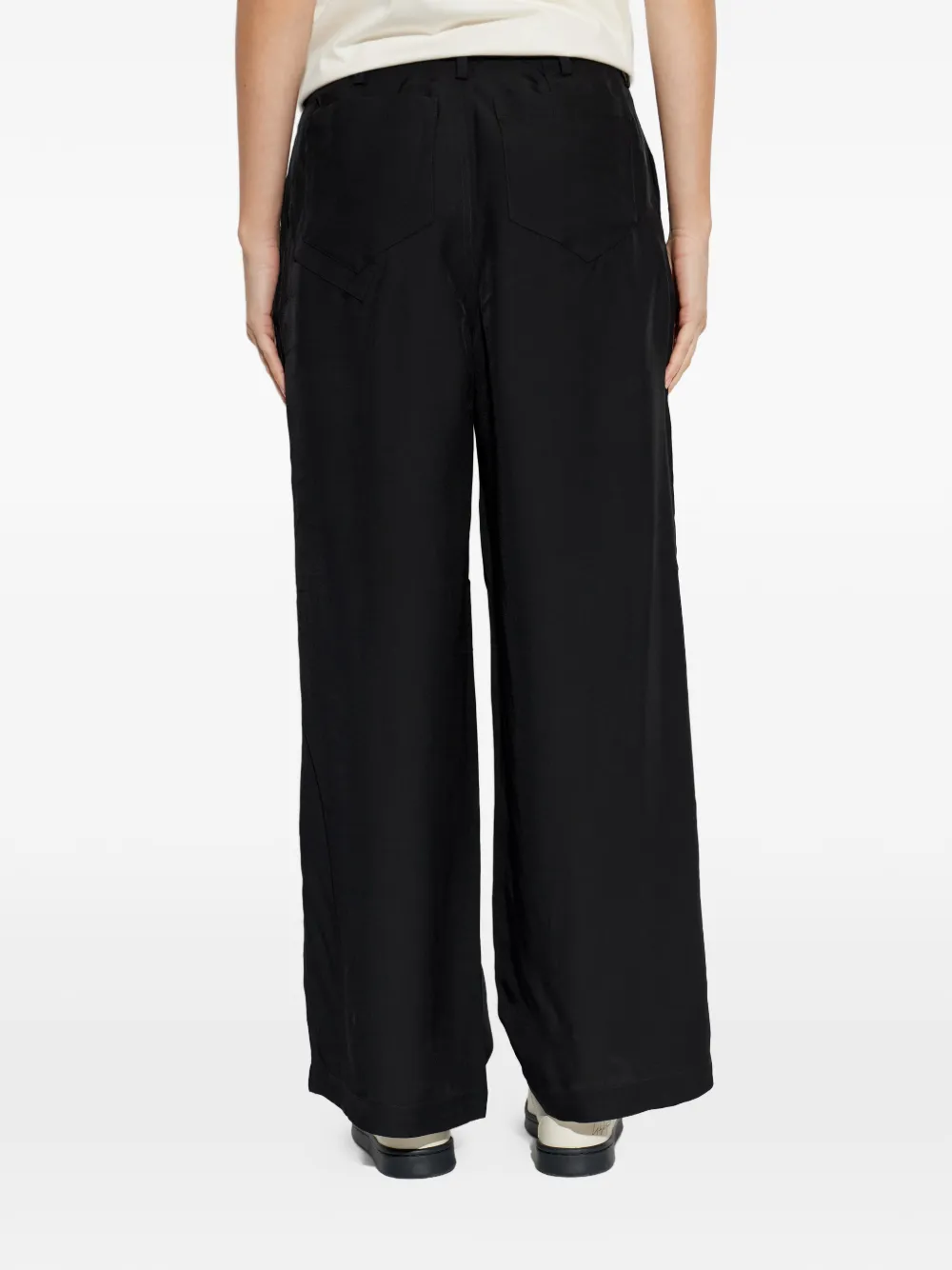 Y-3 UT broek met wijde pijpen Zwart