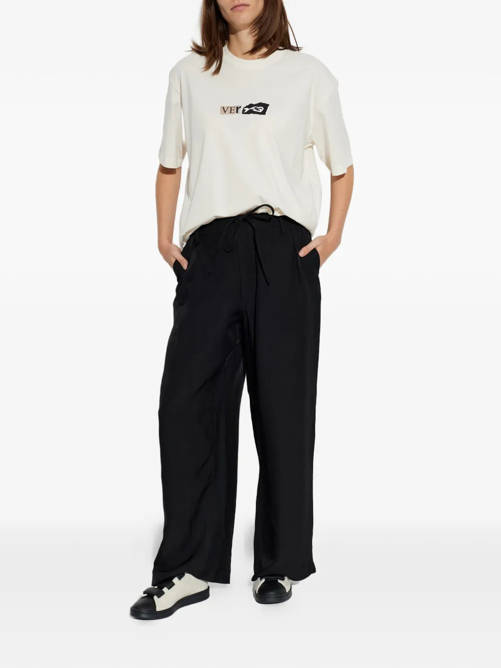  Y-3 Ut Wide-leg Trousers - Black 