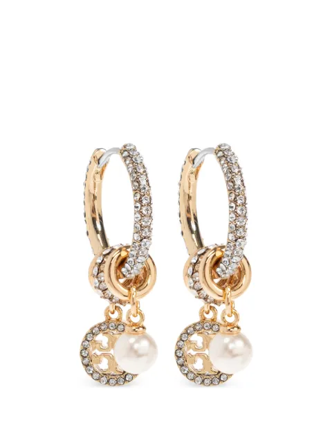 Tory Burch boucles d'oreilles Icon Pavé Charm