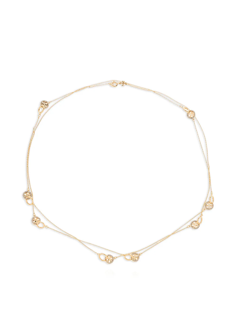 Tory Burch round-motifs long necklace - Oro