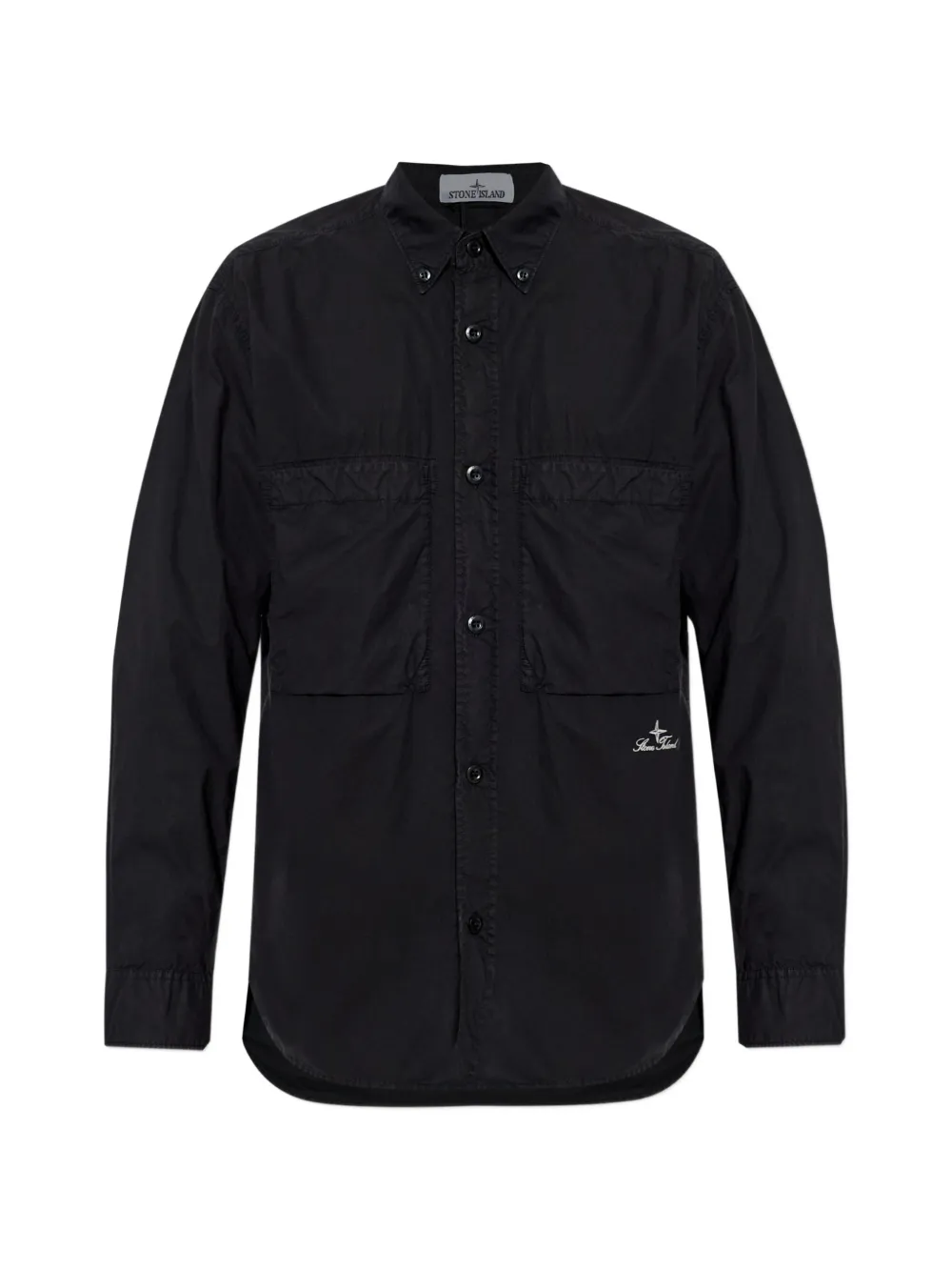Stone Island buttoned pocket shirt – Black