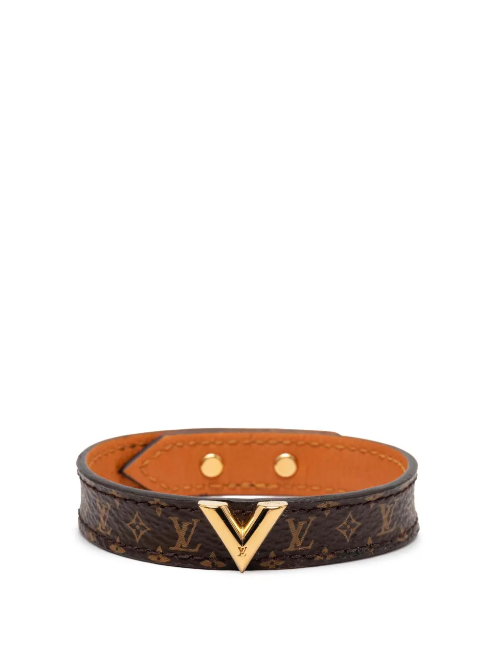 Louis Vuitton Pre-Owned Bracciale Essential V con monogramma 2019 - Marrone