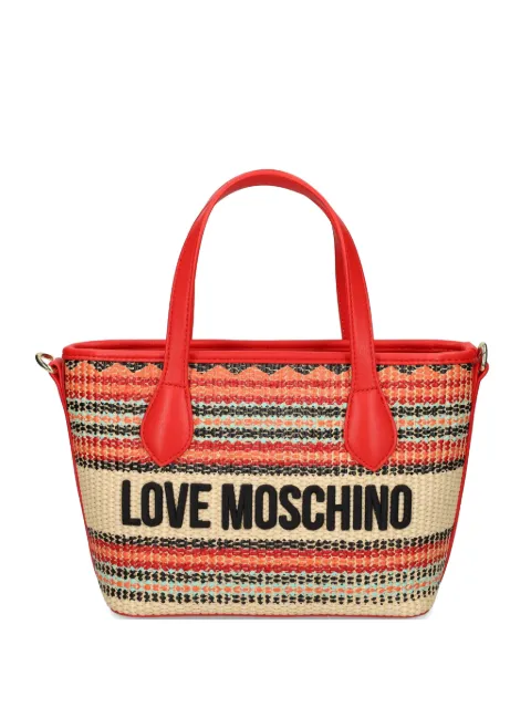 Love Moschino 스트라이프 토트 백