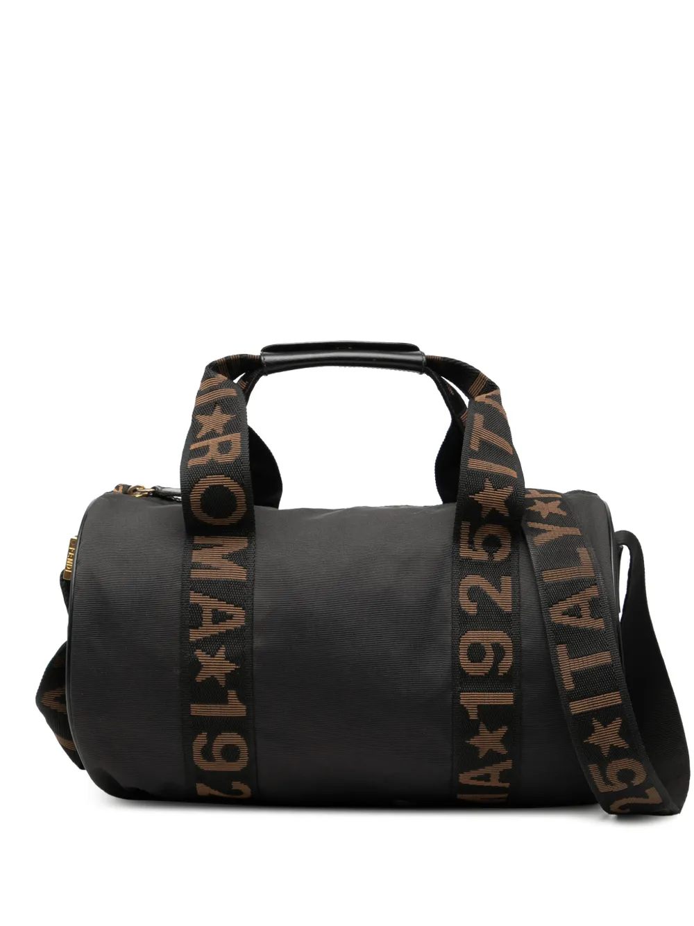 Fendi Pre-Owned 2010-2026 Nylon Roma 1925 Duffle Bag satchel - Marrone