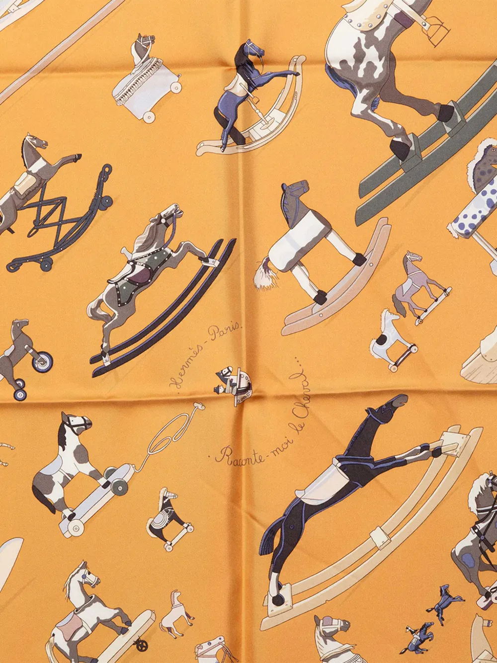 1999-2007 Raconte Moi Le Cheval Silk Scarf 90 Scarves