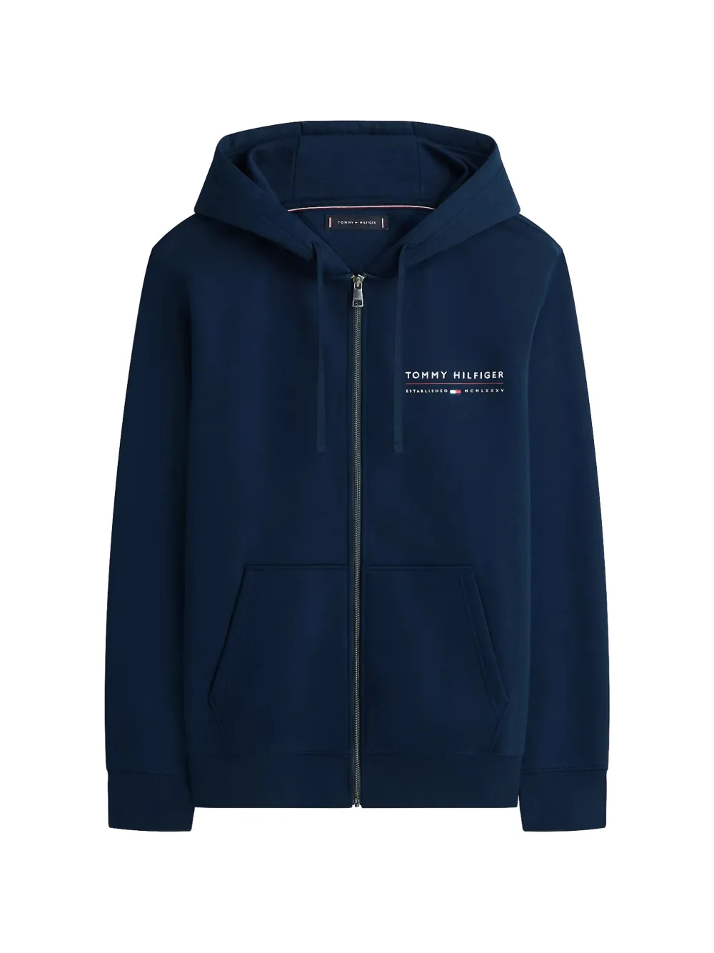 Tommy Hilfiger logo-detail hoodie - Blau