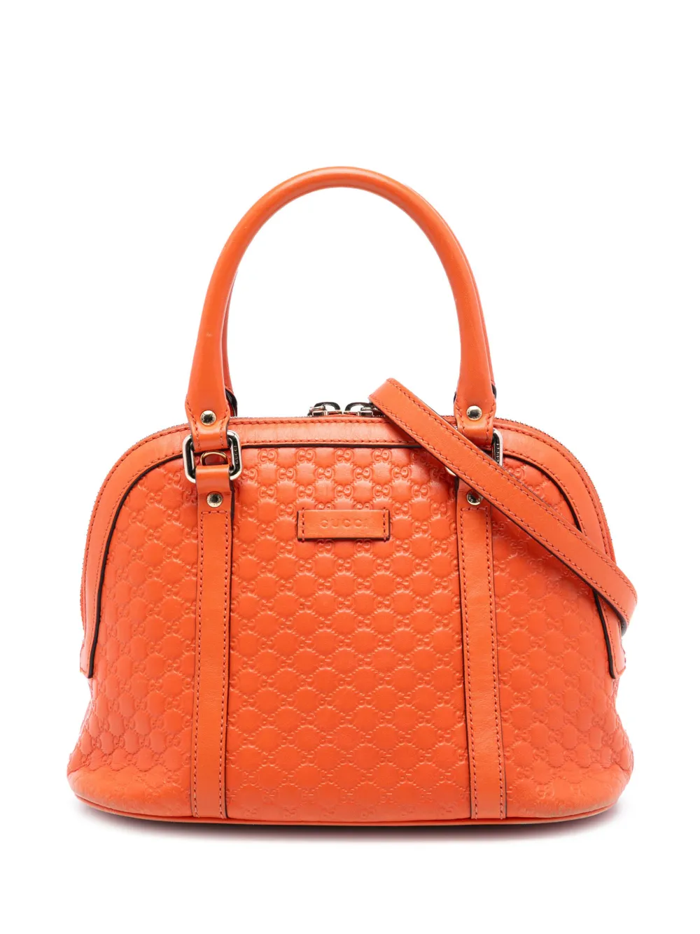 Gucci Pre-Owned 2016-2026 Mini Microguccissima Dome satchel - Arancione