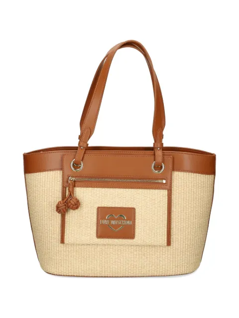 Love Moschino contrasting-trim tote bag