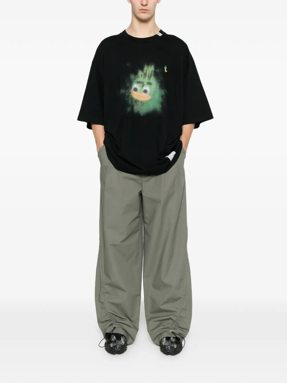 Maison MIHARA YASUHIRO T-shirt met grafische print Zwart