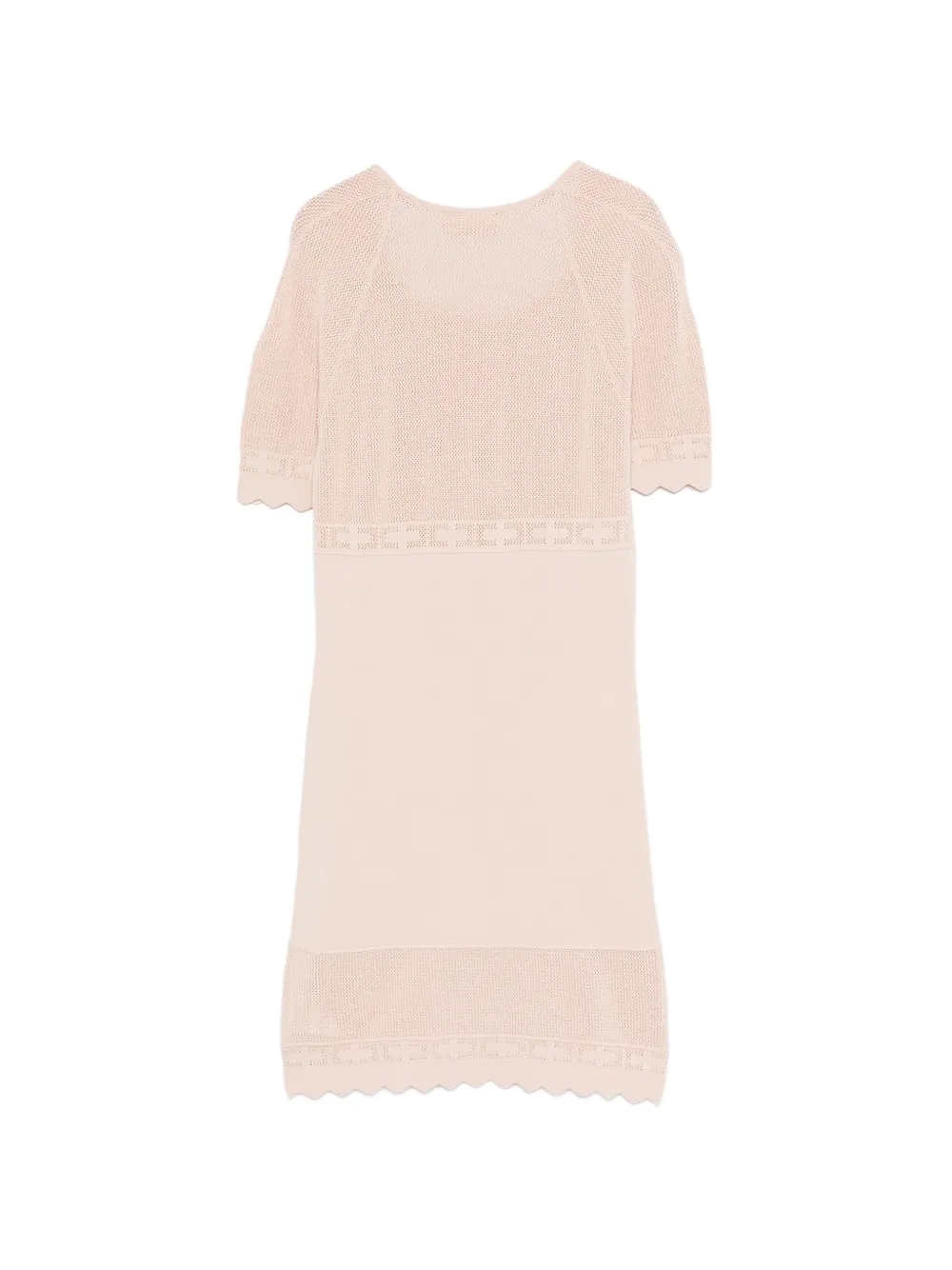 Elisabetta Franchi La Mia Bambina Opengebreide jurk Roze
