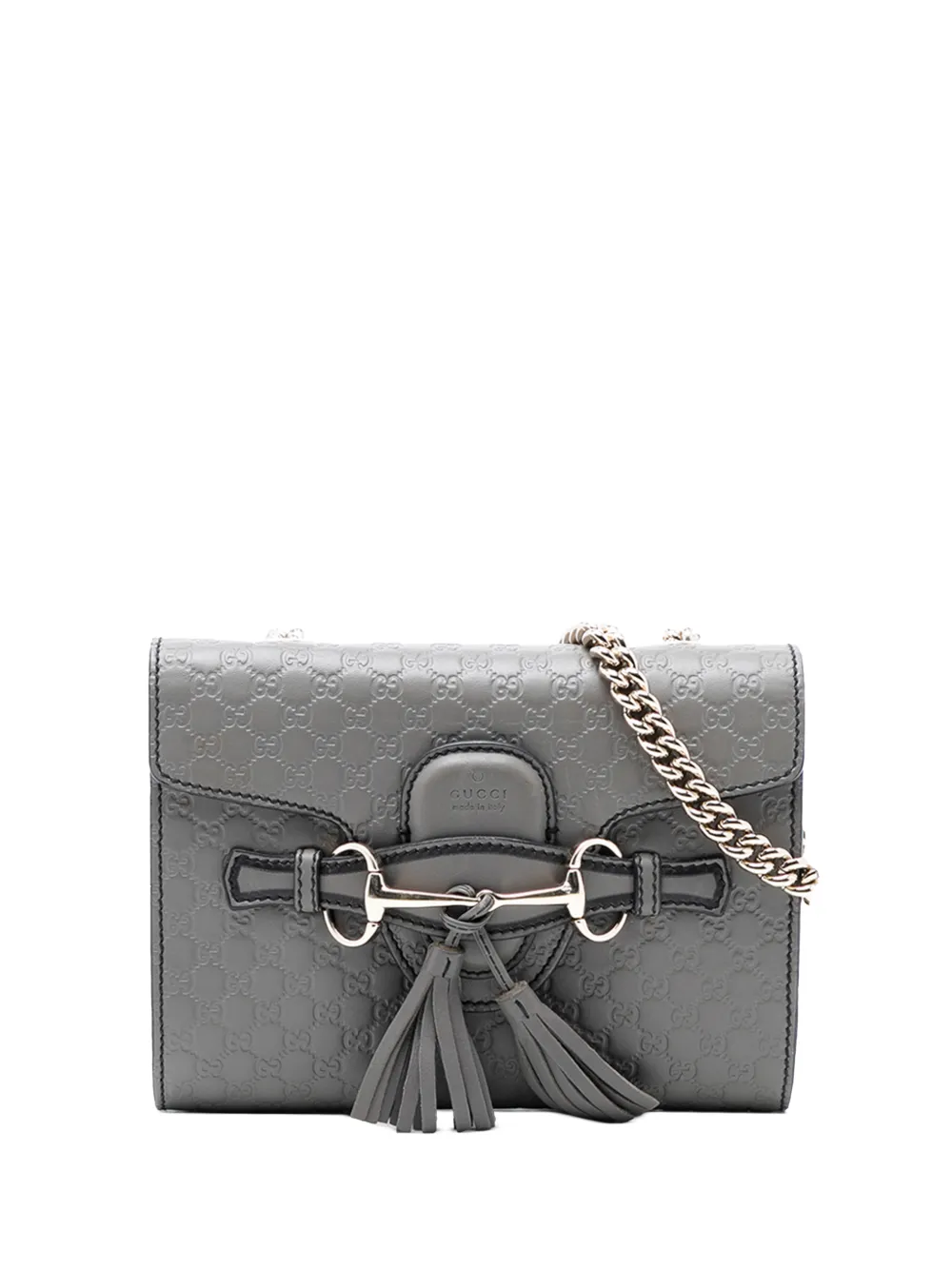 Gucci Pre-Owned 2016-2025 Mini Microguccissima Emily crossbody bag - Grau