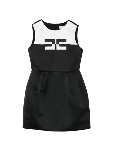 Elisabetta Franchi La Mia Bambina logo-embellishment dress