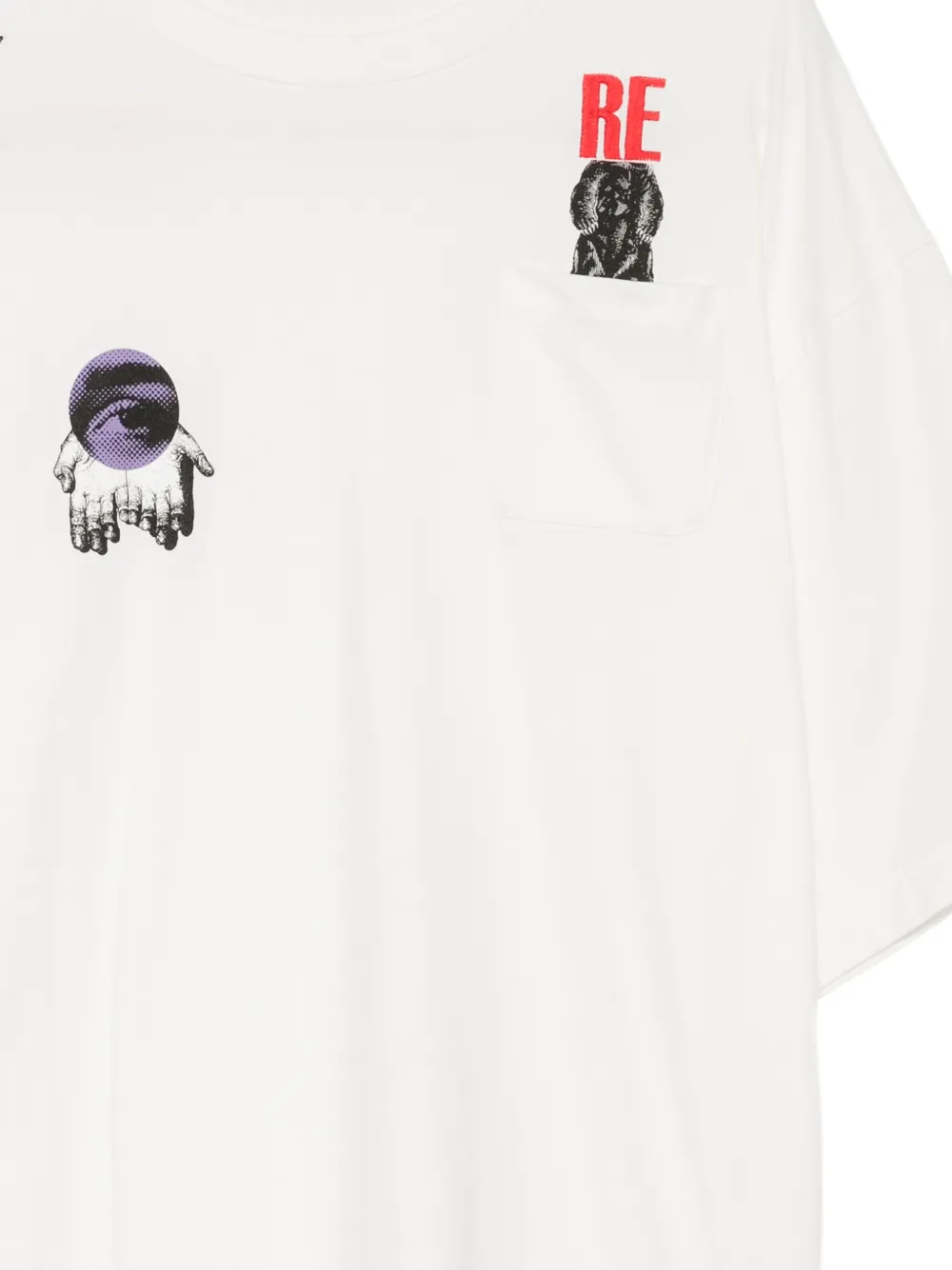 Undercover T-shirt met print Wit