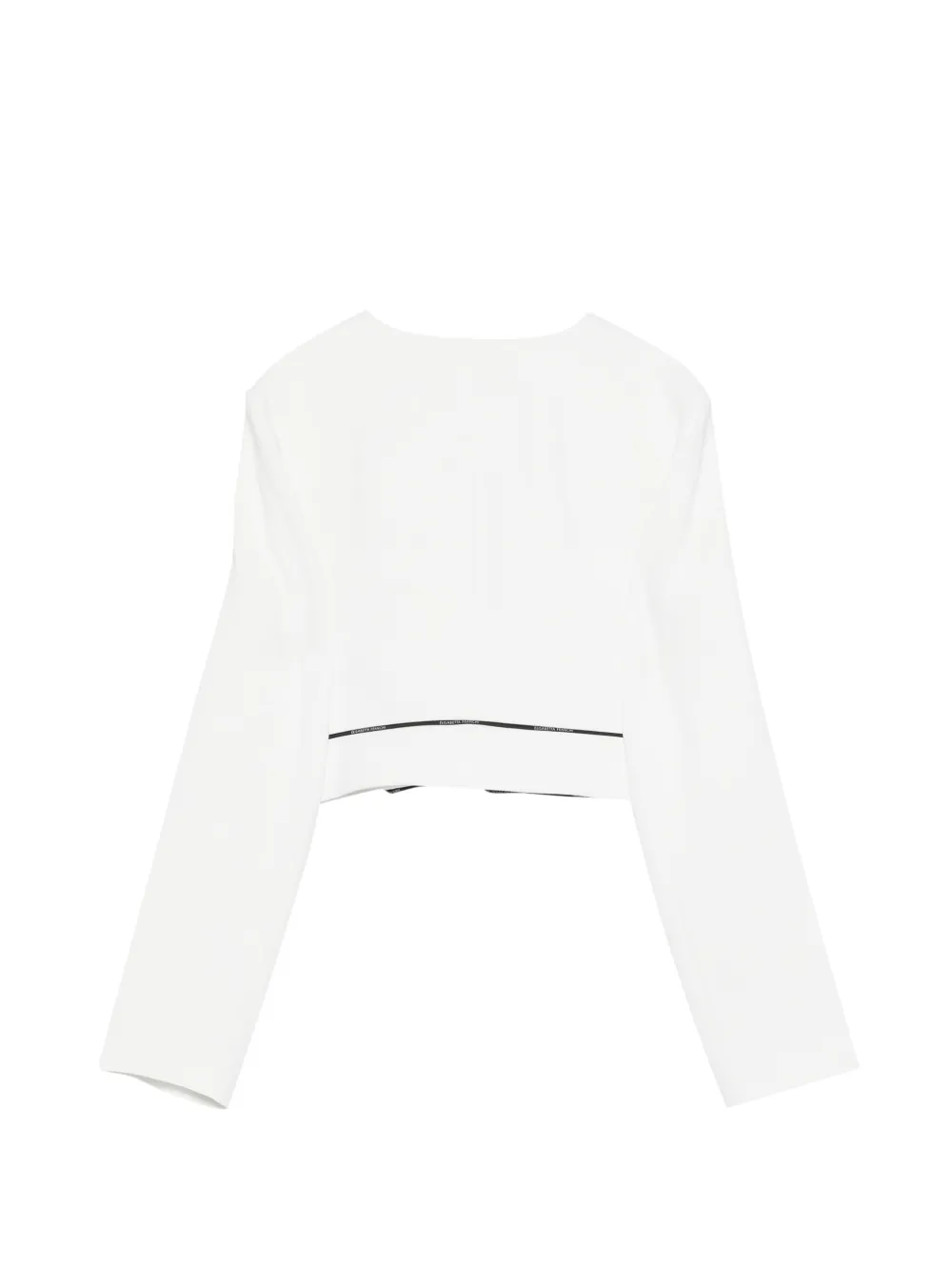 Elisabetta Franchi La Mia Bambina Jack met zwarte afwerking Wit