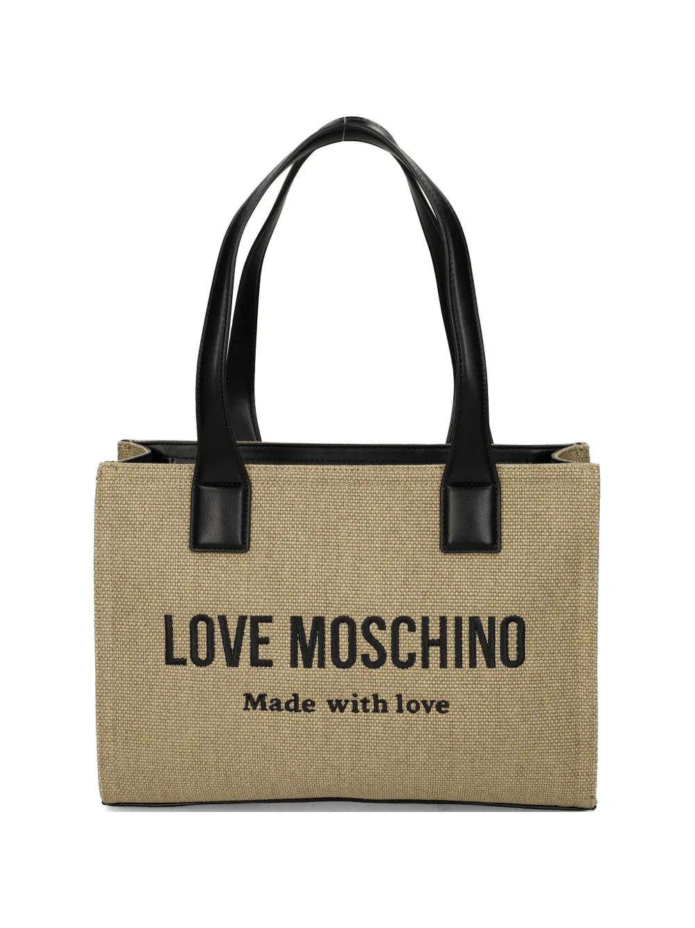 Love Moschino logo-lettering tote bag - Toni neutri