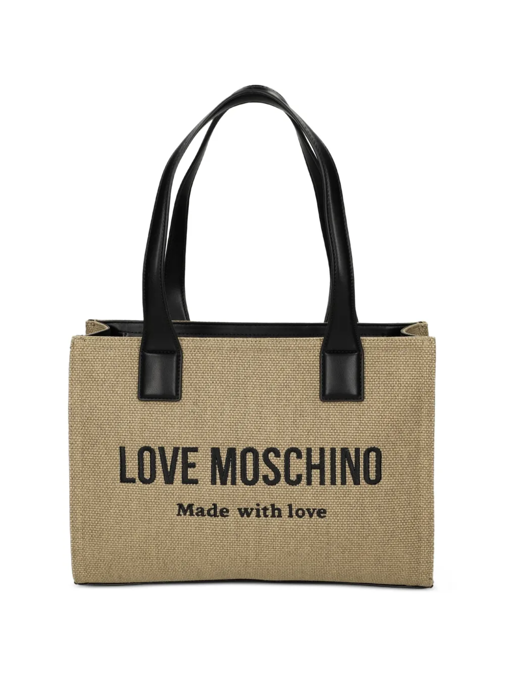 Love Moschino logo-lettering tote bag - Toni neutri