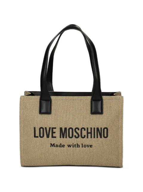 Love Moschino logo-lettering tote bag