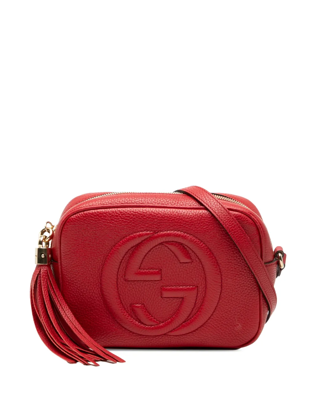 Gucci Pre-Owned 2000-2015 Leather Soho Disco crossbody bag - Rosso