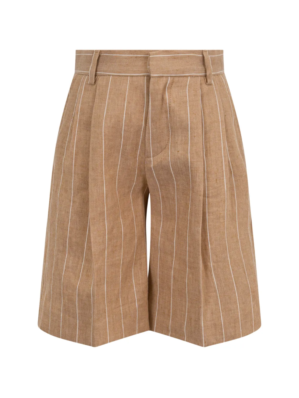 Eleventy Pinstripe Shorts In Brown
