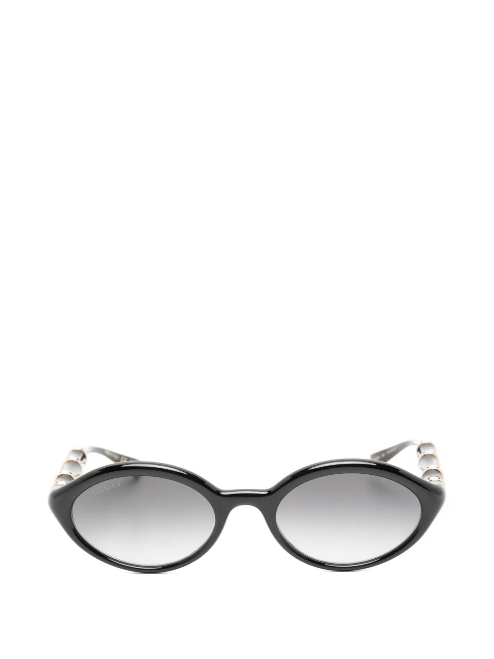 Gucci Eyewear Occhiali da sole ovali - Nero