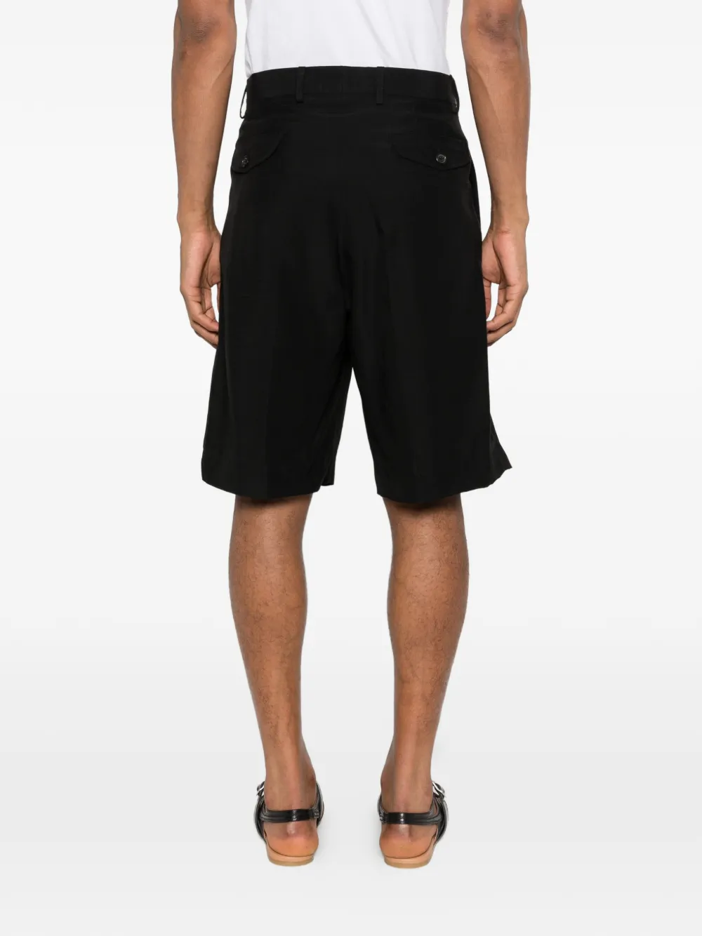 Laneus Geplooide shorts Zwart