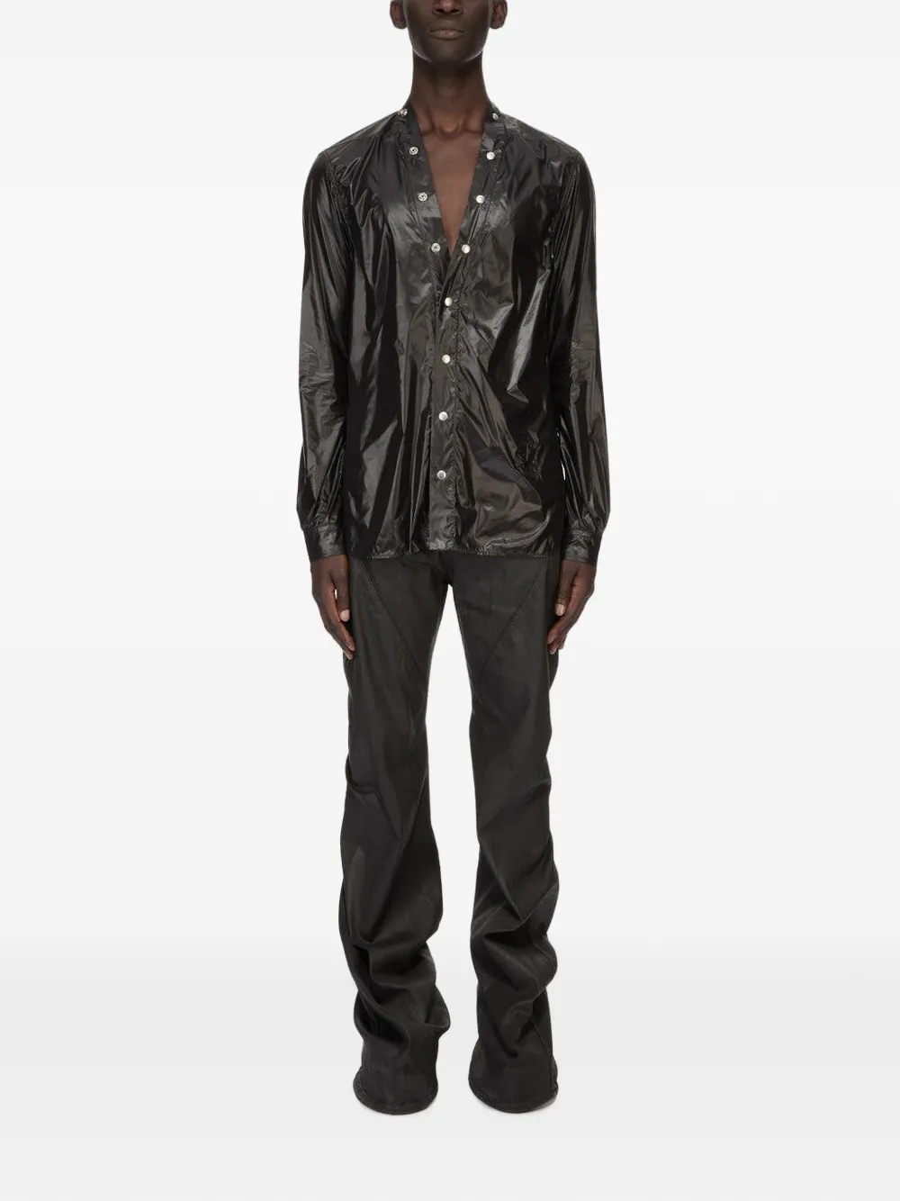 Rick Owens DRKSHDW Larry overhemd met knopen Zwart