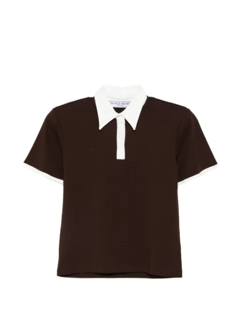 Rowen Rose Poloshirt met contrasterende kraag
