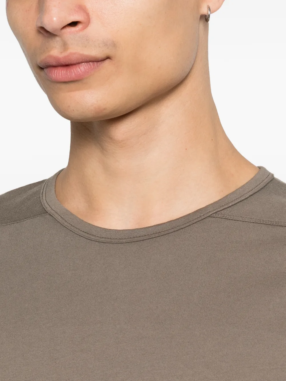 Rick Owens DRKSHDW Level T-shirt met strik-detail en grafische print Bruin
