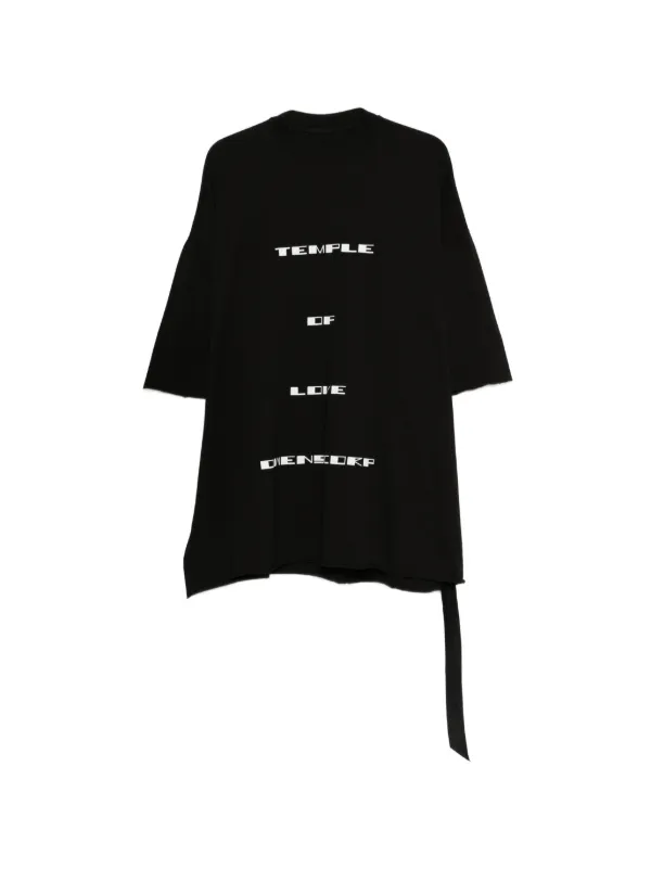 Rick Owens DRKSHDW Tommy プリント Tシャツ | ブラック | FARFETCH JP