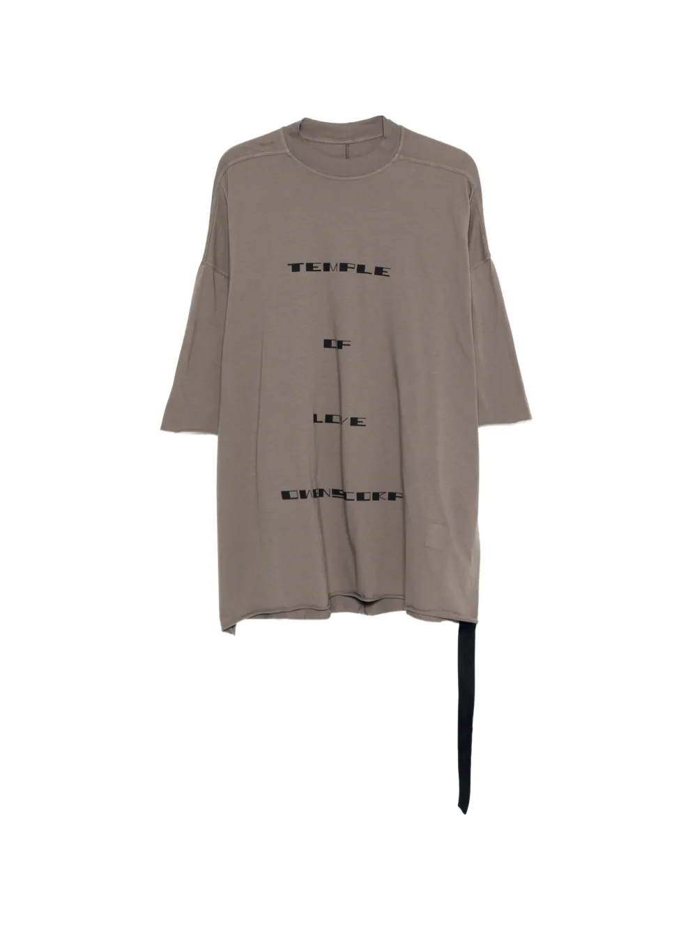 Rick Owens DRKSHDW Tommy text-graphic T-shirt - Verde