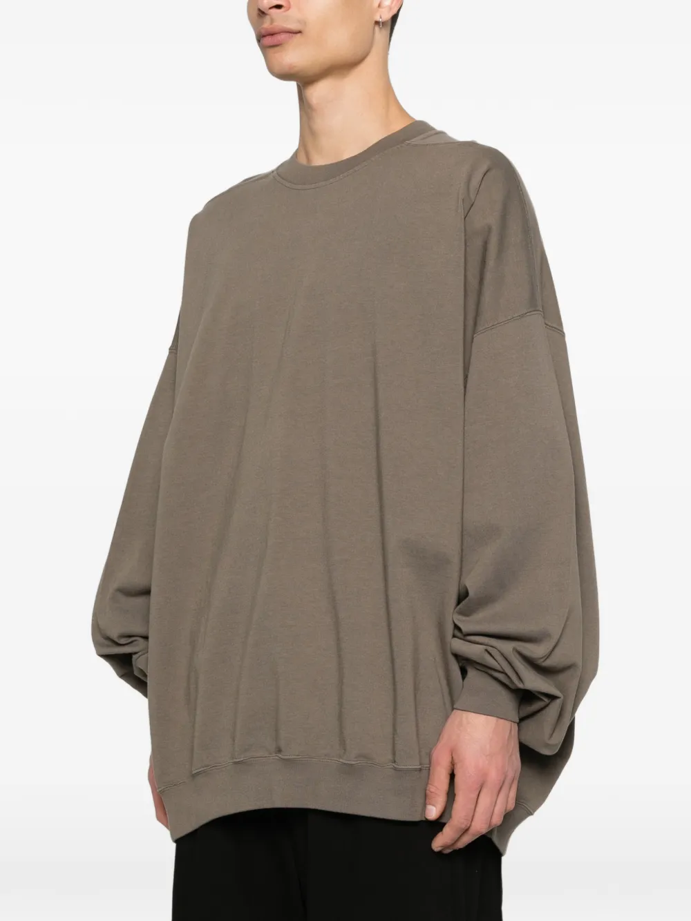 Rick Owens DRKSHDW Hun sweater met gestrikt detail Bruin