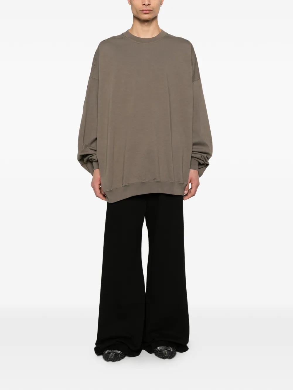 Rick Owens DRKSHDW Hun sweater met gestrikt detail Bruin