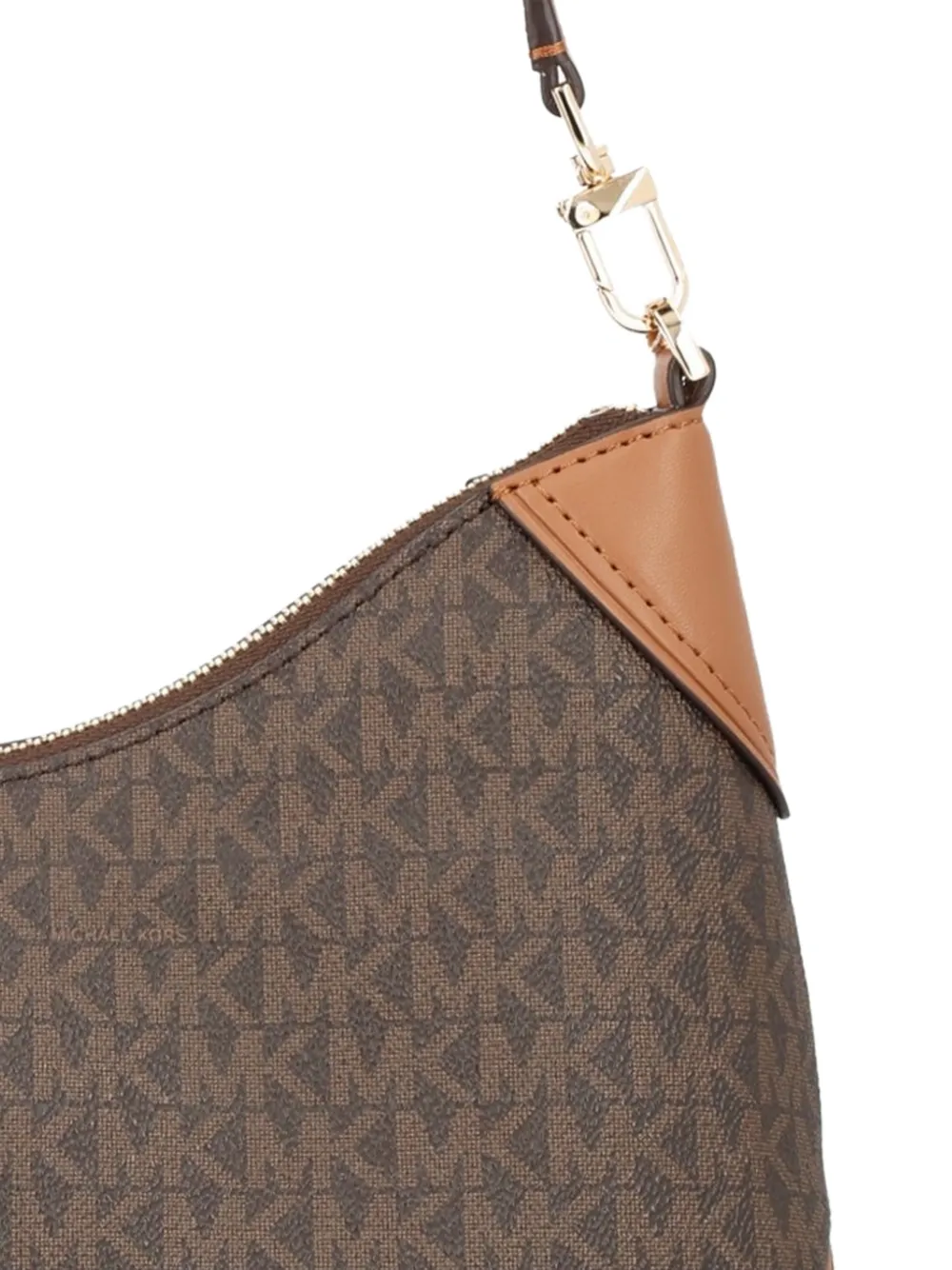 Michael Kors Wilma schoudertas met monogram Bruin