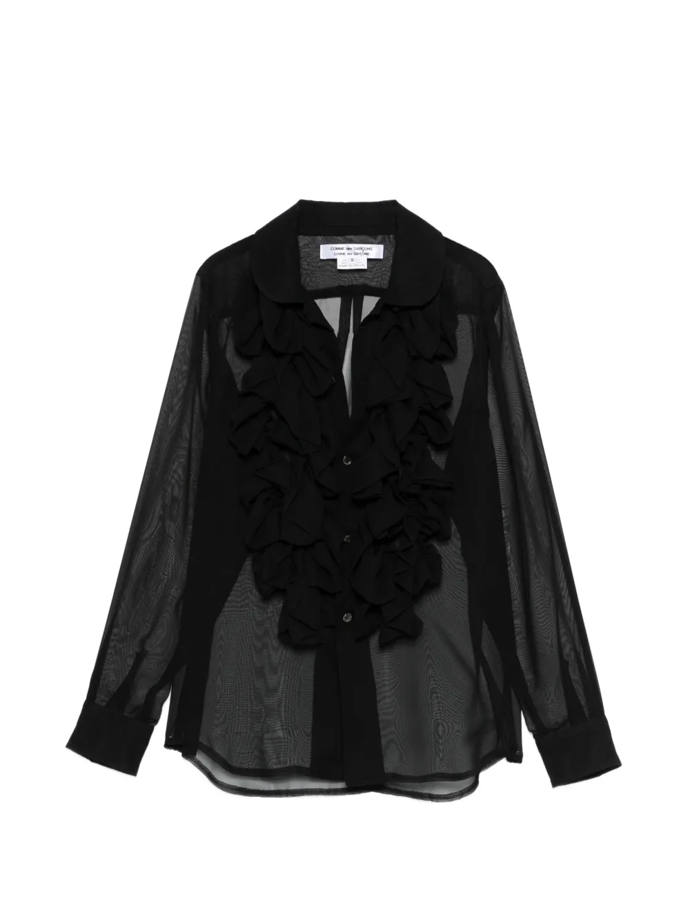 Comme Des Garçons ruffled shirt - Nero