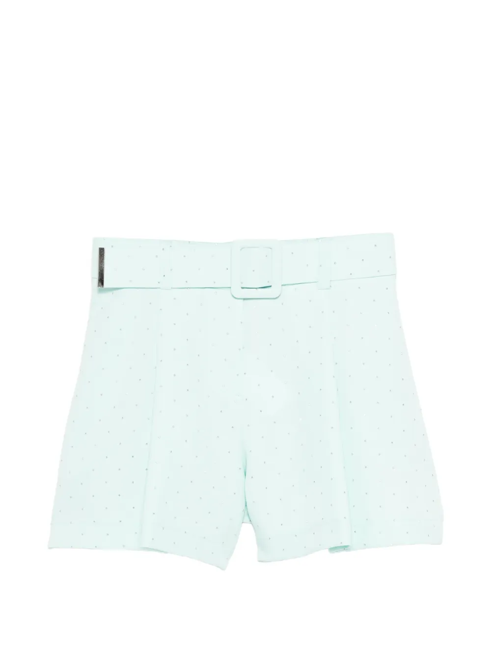 Miss Grant Kids embellished belted shorts - Verde