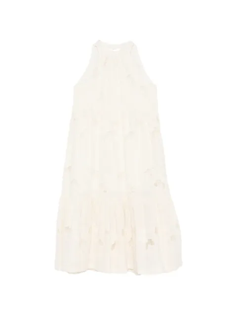 Miss Grant Kids ruffled embroidered dress